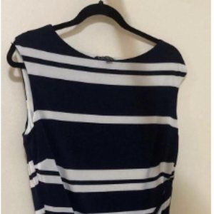 Lauren Ralph Lauren Navy and White Striped Dress